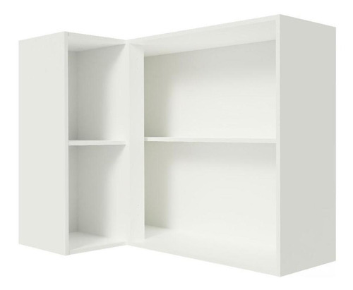 Aéreo Canto Madesa Smart 100% Mdf Com 1 Porta E Adega Bc Cor Branco/Crema