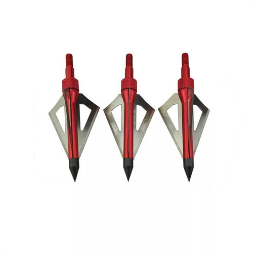  Ponta De Caça Para Flecha Arco E Besta Kit 3 Broadhead