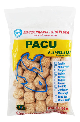 Kit C/ 3 Iscas Macarrão Cozido Pacu Banana Lambari Iscas
