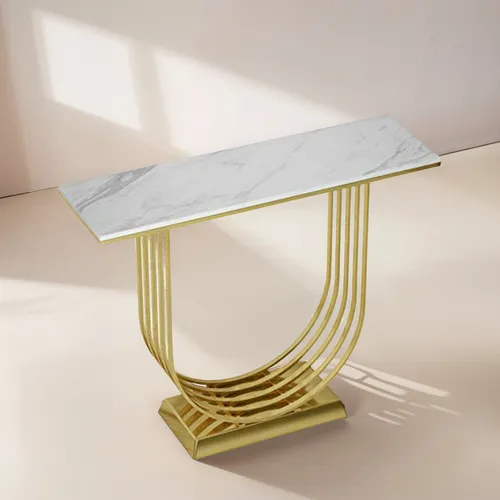 Mesa De Café Fufu Estrecha De Hierro Forjado Para Sala De Es