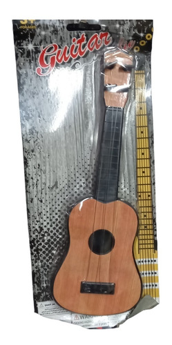 Imagen 3 de 3 de Mini Guitarra 4 Cuerdas De Juguete 28x10 Cm