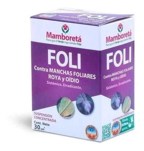 Imagen 1 de 10 de Mamboreta Foli 30ml Fungicida Oidio Manchas Foliares Roya