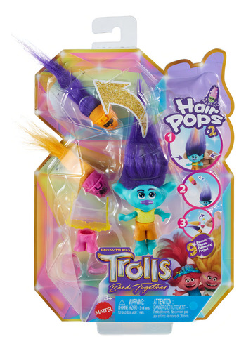 Trolls Muñeca Hair Pops Branch