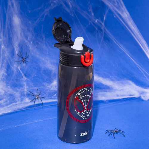 Zak Designs Botella Diseño De Minecraft, Plástico 16 Y 25 Oz Spider-man (miles Morales) 25 Oz