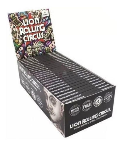 Caixa De Seda Lion Rolling Circus Mini Smoke