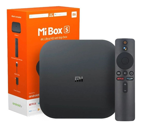 Tv Box Xiaomi Mi Box S Netflix Youtube 4k Hd - Otec