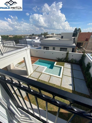 Imagem 14 de 30 de Sobrado Neoclássico Com 4 Suítes E Piscina No Condomínio Duas Marias - Ca04399 - 69547872