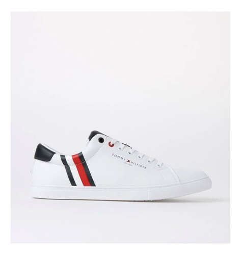 Zapatilla Hombre Tommy Hilfiger Side Stripe Fm0fm04248 White