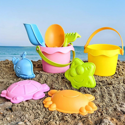 Toyos De Playa Cubos De Arena Sand Toy Peusevels, Para Rosa