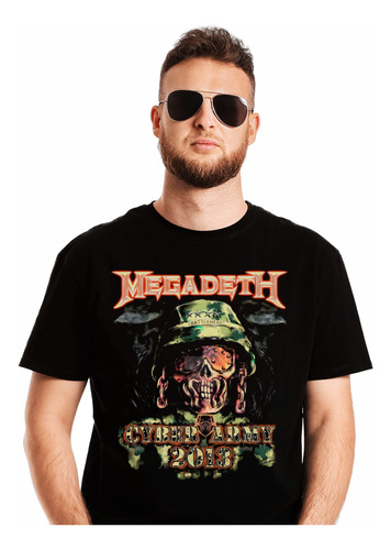 Polera Megadeth Cyber Army 2013 Metal Abominatron