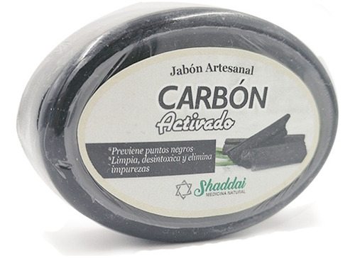 Jabón De Carbón Activado, Artesanal & Natural