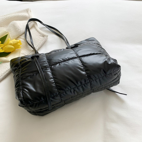 Bolsos De Mano Acolchados De Algodón For Mujer, Otoño-invie