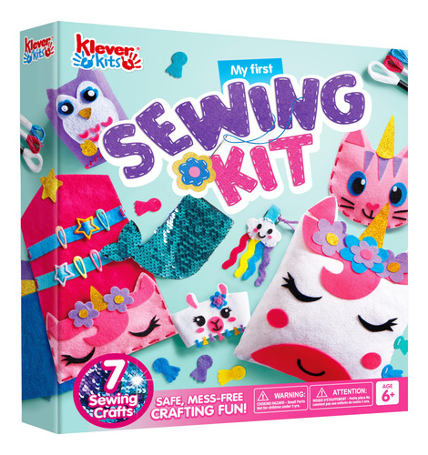 Kit De Costura Klever Kits My First Felt 7 Projects Kids 6+