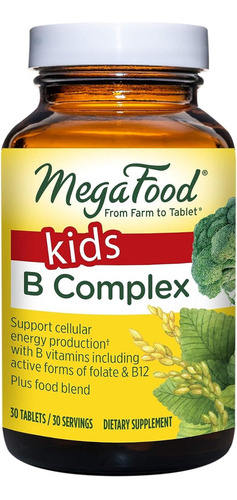 Megafood | Kids B Complex | 30 Mini Tablets