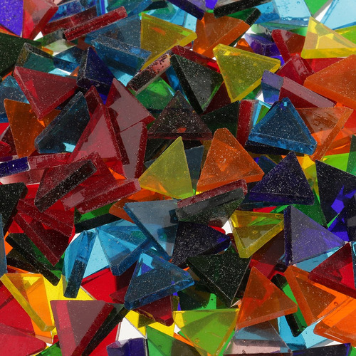 750pcs Azulejos De Mosaico De Forma Triángulo Cuadrado 