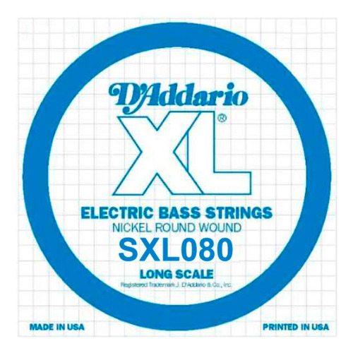 Cuerda Detallada D'addario Bajo Eléctrico 0.80 (double Ball)