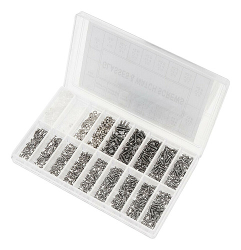 Kit De Reparación De Anteojos: 1000 Tornillos Y Herramientas