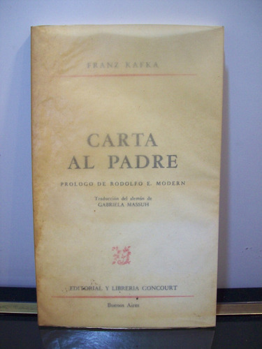 Adp Carta Al Padre Franz Kafka / Ed Goncourt 1982 Bs. As.