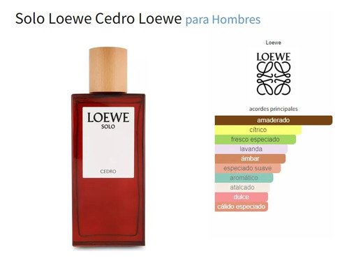 Perfume Importado Solo Cedro Edt 100ml Loewe Gtia Orig. !!