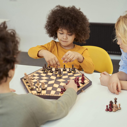 Husaria Juego De Ajedrez De Madera Para Tres Jugadores 21 De