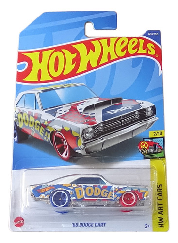 Carrito Hot Wheels 68 Dodge Dart Hw Art Cars Mattel Nuevo