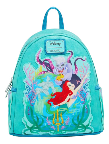 Loungefly Mini Mochila Ariel Y Ursula Glitter Exclusiva 