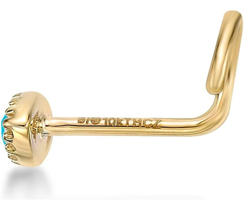 Lavari Jewelers Anillo De Nariz Con Tornillo Curvado De Ojo