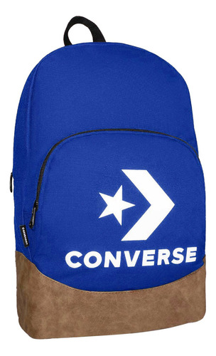 Mochila Converse Con Logo Star Chevron Unisex Mcf13da4 Color Azul petróleo Diseño de la tela Liso
