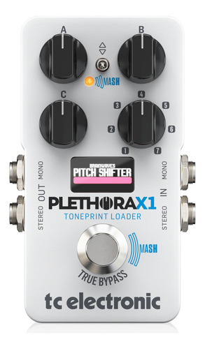 Pedal Multiefecto Tc Electronic Plethora X1 True Bypass Color Blanco