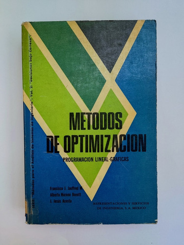 Libro Métodos De Optimización; Programación Lineal 167a5 (Usado)