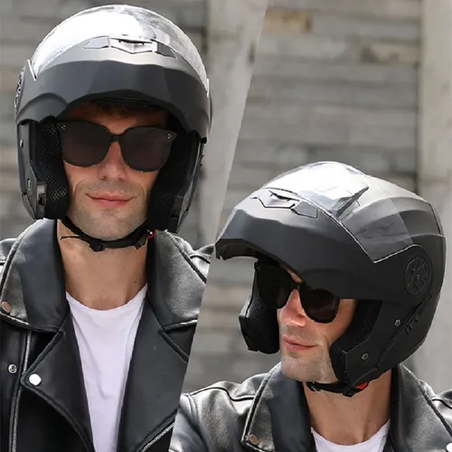 Casco De Moto Modular Integrado,con Bluetooth