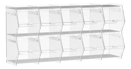 Expositor De Doces Premium 10 Nichos Acrílico Transparente