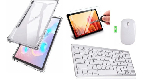 Imagem 1 de 10 de Capa Silicone Tablet S7 Fe 12.4 Kit Mouse/película/teclado