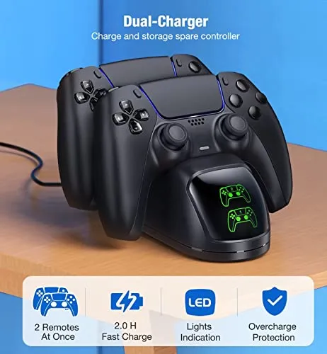 Rapid Charge Pack For Ps5 Controller - Dual Dock