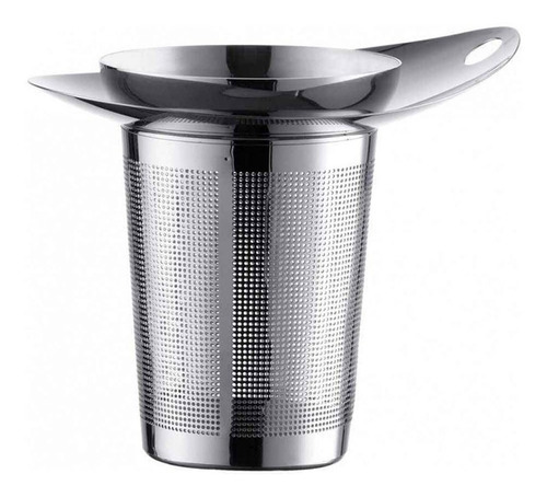 Juego Tarro Té/colador Vaso Negro 350 Ml Bodum Color Blanco