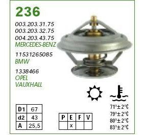 Termostato  Mercedes Benz Om 352-355