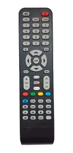 Control Remoto Smart Tv Kalley Challenger Botón Azul + Forro