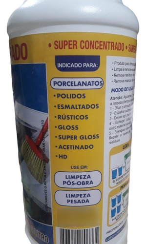 Limpador Pos Obra Para Porcelanato 1l