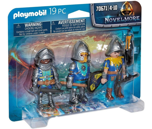 Playmobil Set 3 Figuras Caballeros Novelmore 70671 Educando