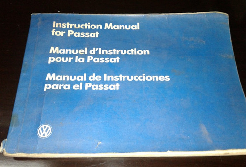 Manual De Usuario Volkswagen Vw  Passat 1980 Nafta  Español