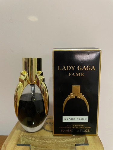 Frasco Perfume Lady Gaga Fame 30 Ml (20 Ml De Líquido) Negro