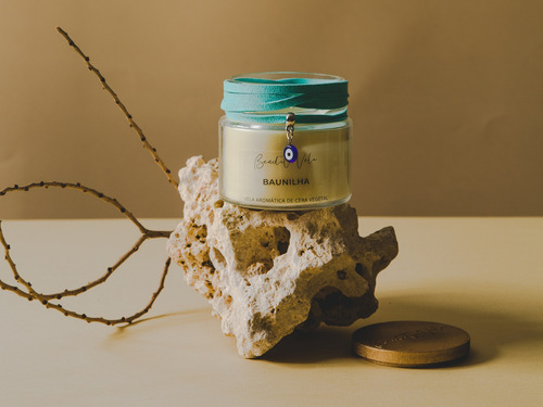 Imagem 3 de 5 de Vela Vegetal Aroma Baunilha 140 G R - Bendita Vela - Full