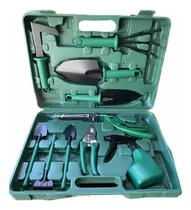 Comprar Set Herramientas Kit Jardineria Jardin 10 Pza Valija Exahome Color Verde oscuro
