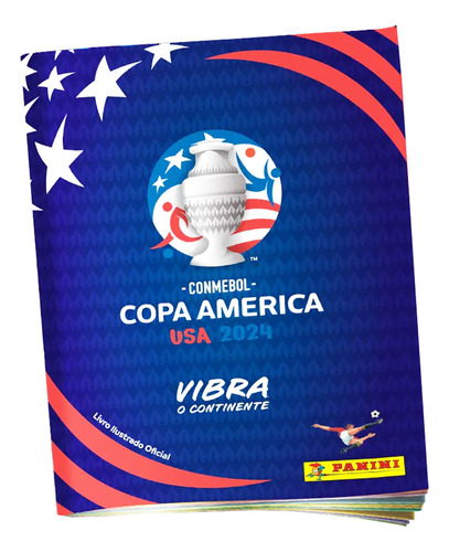 Copa América Usa 2024: Livro Ilustrado Oficial, De Panini Editora. Copa América 2024, Vol. 1. Editorial Panini, Tapa Mole, Edición 1 En Português, 2024