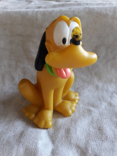 Pluto Muñeco Disney Vintage Juguete 11 Cms Goma
