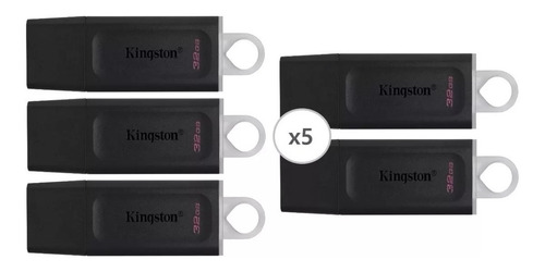 Imagen 8 de 8 de Pack X5 Pendrive 32gb Kingston Datatraveler Exodia Usb 3.2