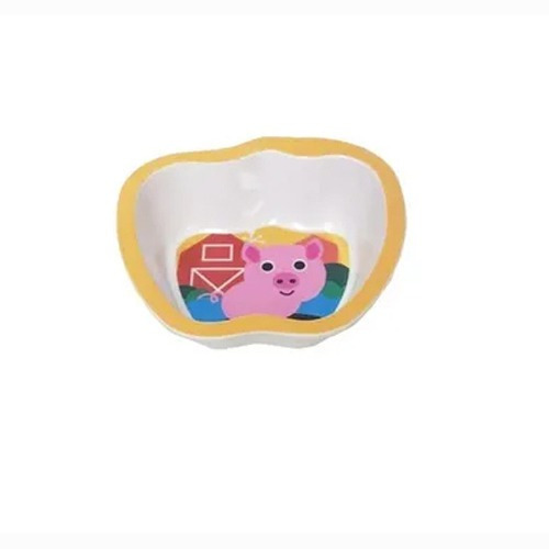 Imagen 2 de 6 de Set Plato Bebe 3 Divisiones Y Bowl Melamina Primeras Comidas