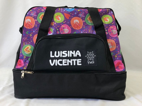 Imagen 5 de 10 de Combo Bolso De Patin Cajon Estampado Yuco + Cubre Patin