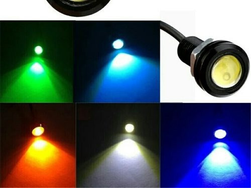 Led Ojo De Aguila 18mm Estrobos Eagle Eye 12v Moto Auto