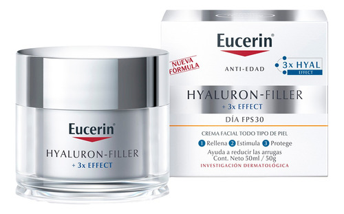 Crema Facial De Día Eucerin Hyaluron-filler Antiarrugas 50ml